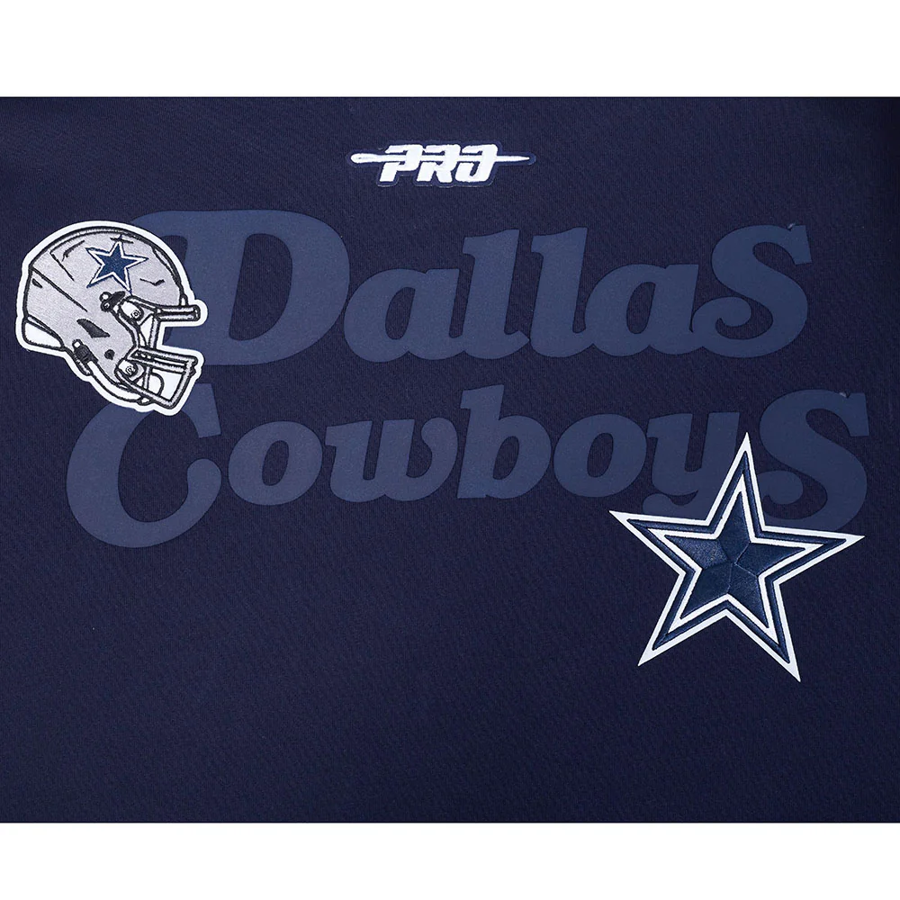 NFL DALLAS COWBOYS SOUVENIR MEN'S FLEECE PULLOVER HOODIE (MIDNIGHT NAVY) - Image 9