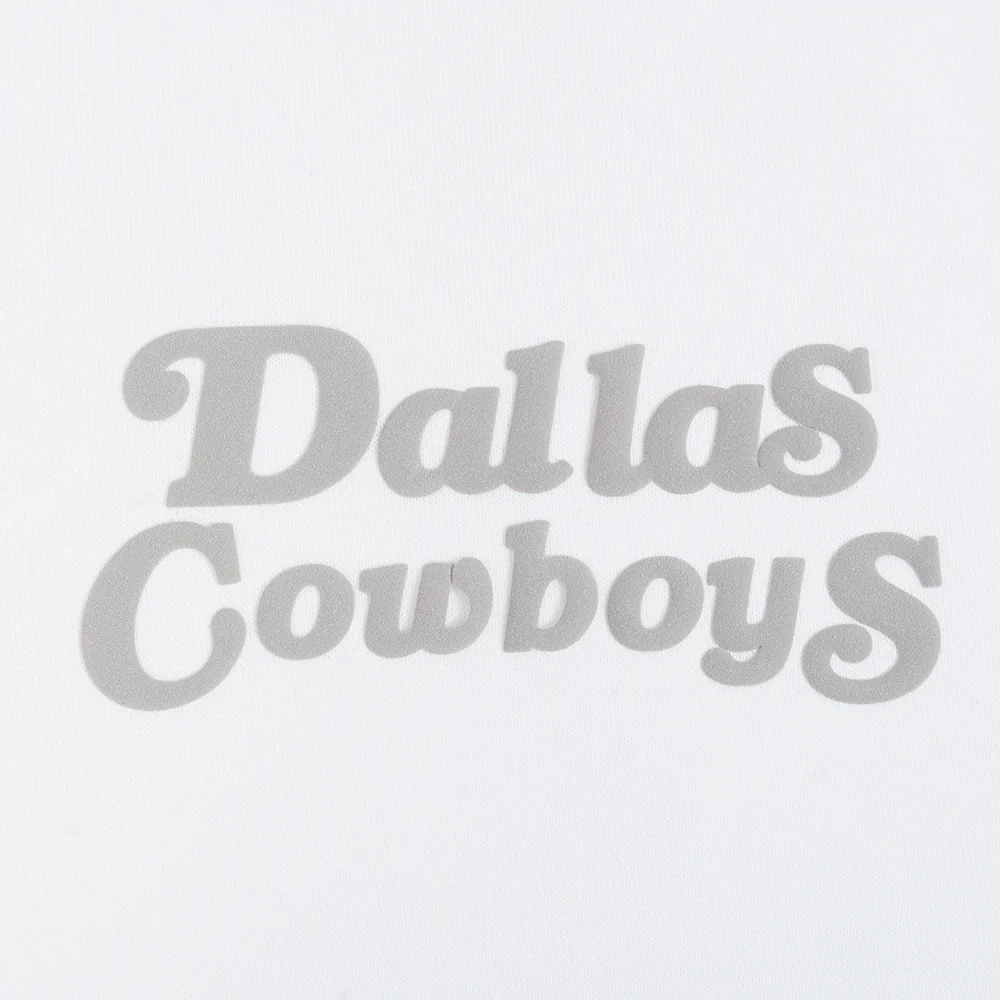 NFL DALLAS COWBOYS SOUVENIR MEN'S FLEECE PULLOVER HOODIE (WHITE) - Image 5
