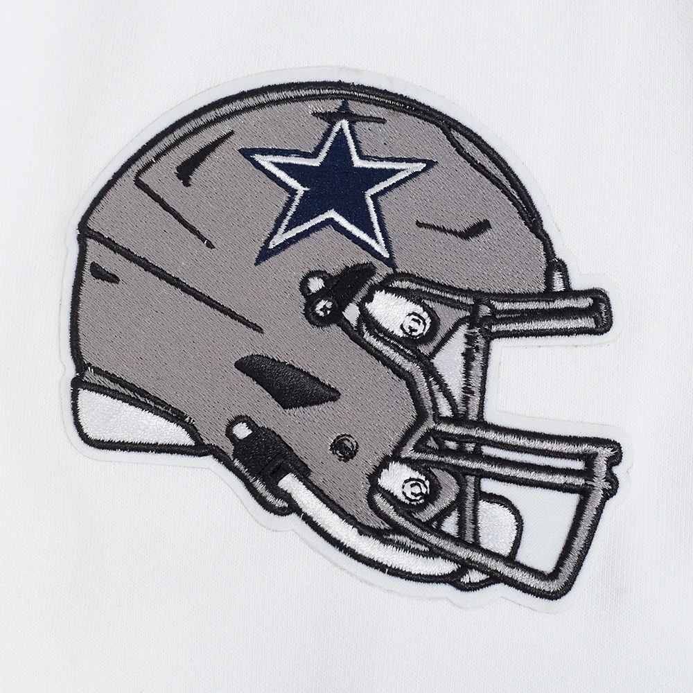 NFL DALLAS COWBOYS SOUVENIR MEN'S FLEECE PULLOVER HOODIE (WHITE) - Image 6