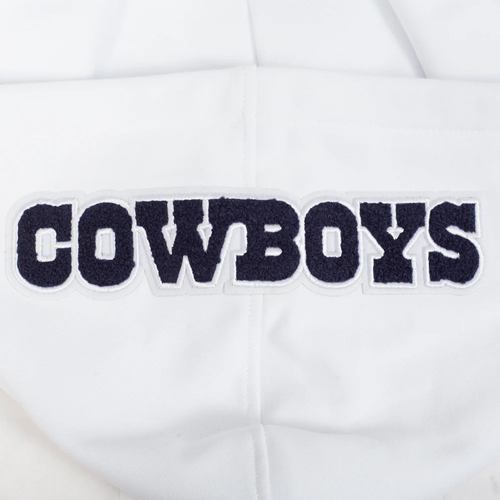 NFL DALLAS COWBOYS SOUVENIR MEN'S FLEECE PULLOVER HOODIE (WHITE) - Image 8