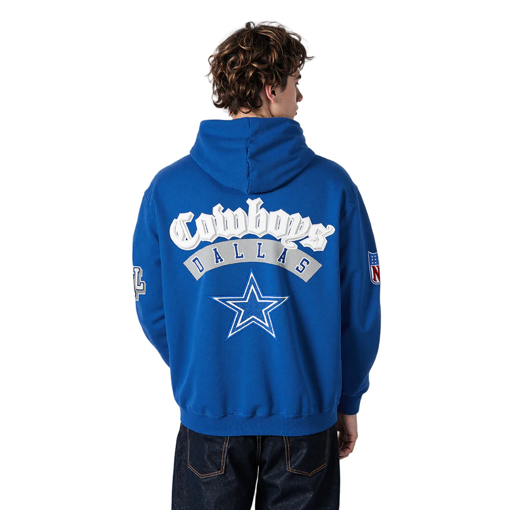 NFL DALLAS COWBOYS BEST OF MEN'S DROP SHOULDER PO HOODIE (DODGER BLUE) - Image 10