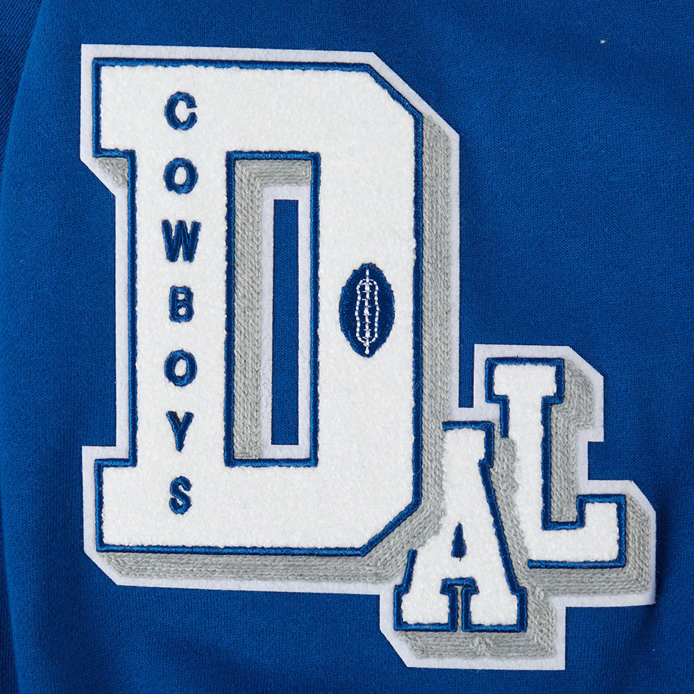 NFL DALLAS COWBOYS BEST OF MEN'S DROP SHOULDER PO HOODIE (DODGER BLUE) - Image 7