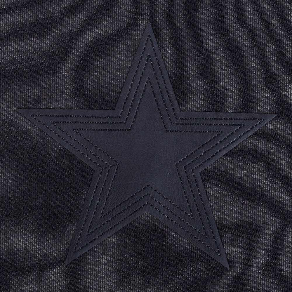NFL DALLAS COWBOYS WASHED VANGUARD MEN'S ENZYME WASH DROP SHOULDER F (WASHED BLACK) - Image 9