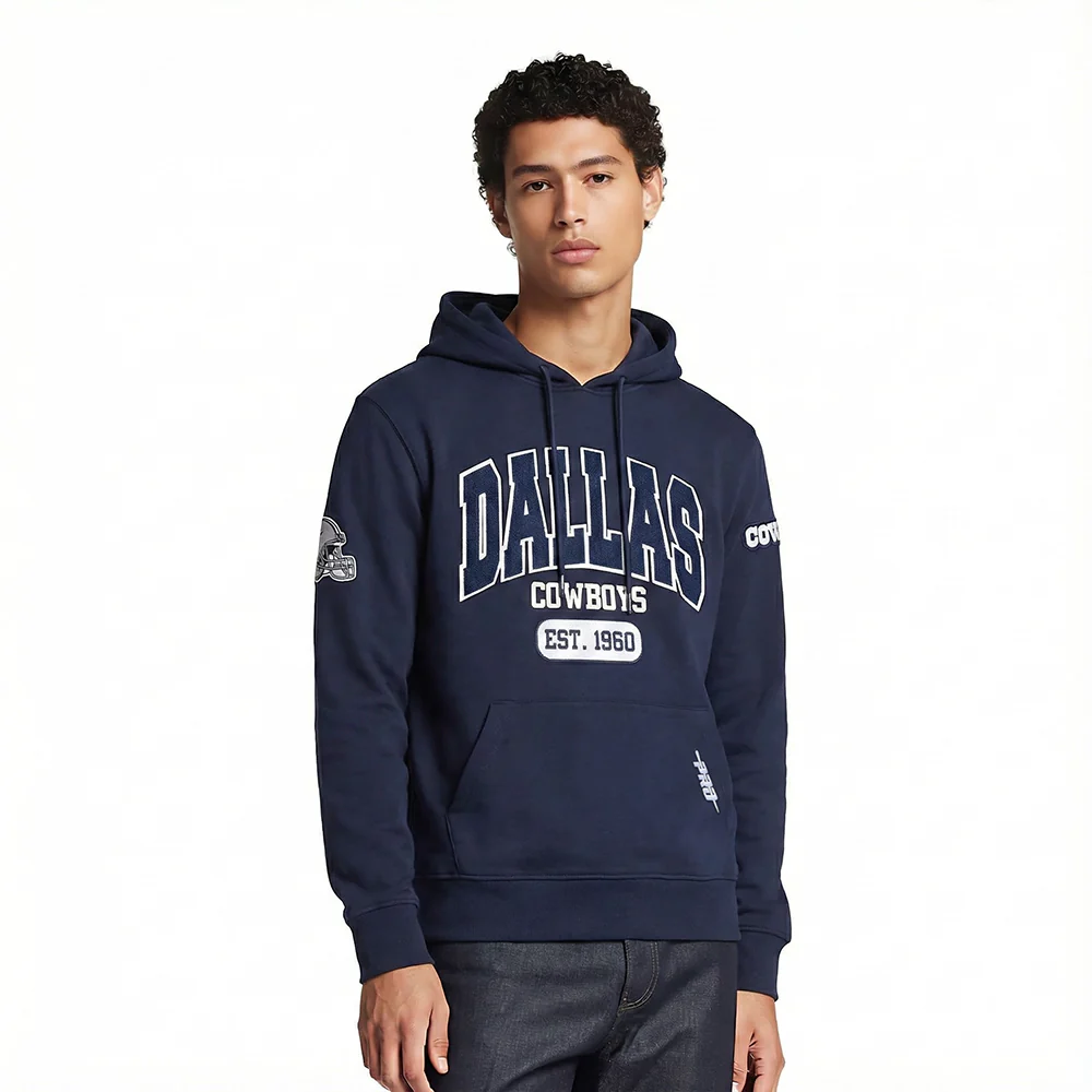 NFL DALLAS COWBOYS CITY ARCH MEN'S FLC PO HOODIE (MIDNIGHT NAVY)