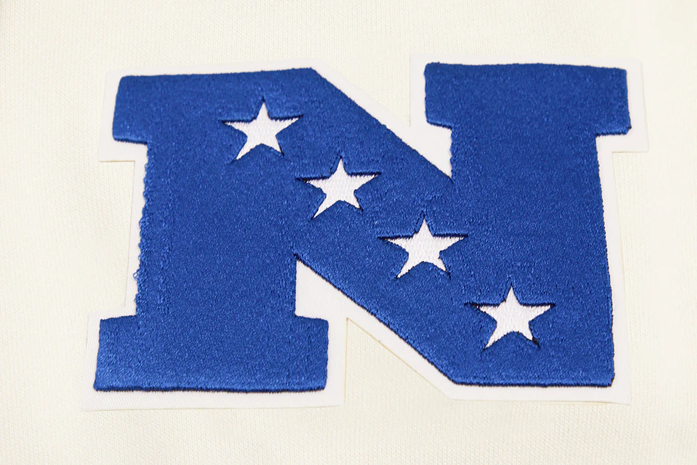 NFL DALLAS COWBOYS RETRO CLASSIC MEN'S PULLOVER HOODIE (EGGSHELL/DODGER BLUE) - Image 10