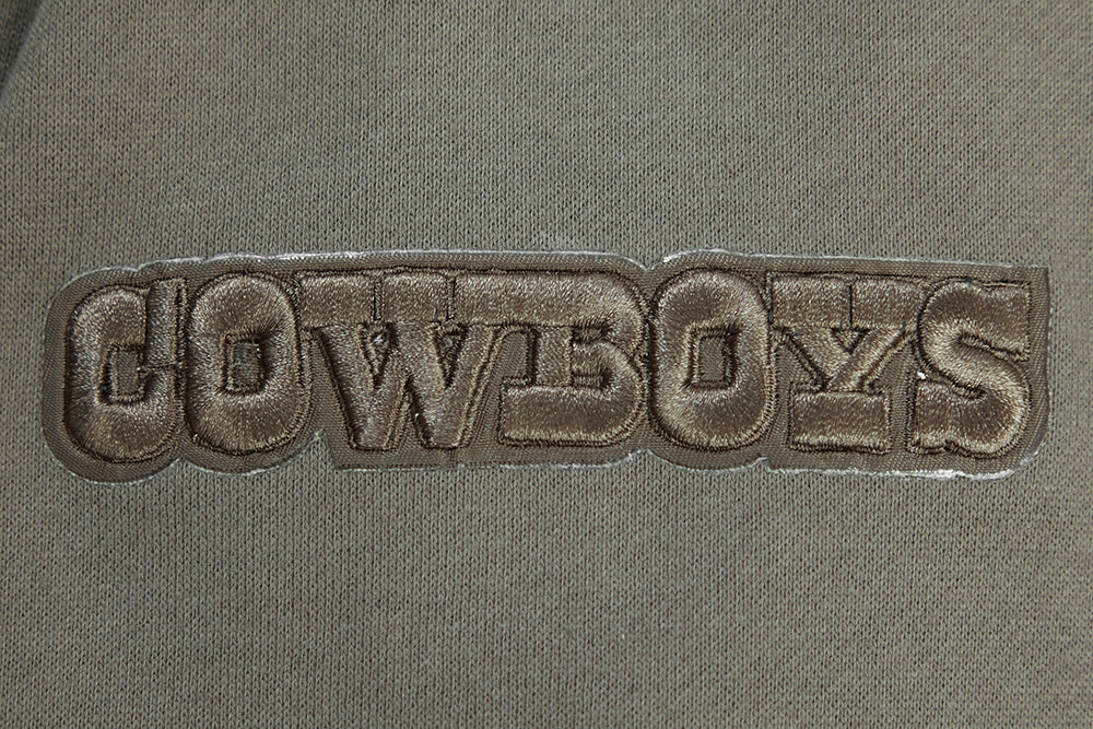 NFL DALLAS COWBOYS NEUTRAL DROP SHOULDER MEN'S PULLOVER HOODIE (DARK TAUPE) - Image 7