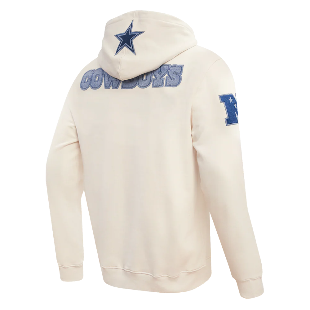 NFL DALLAS COWBOYS VARSITY BLUES MEN'S PULLOVER HOODIE (LINEN) - Image 3