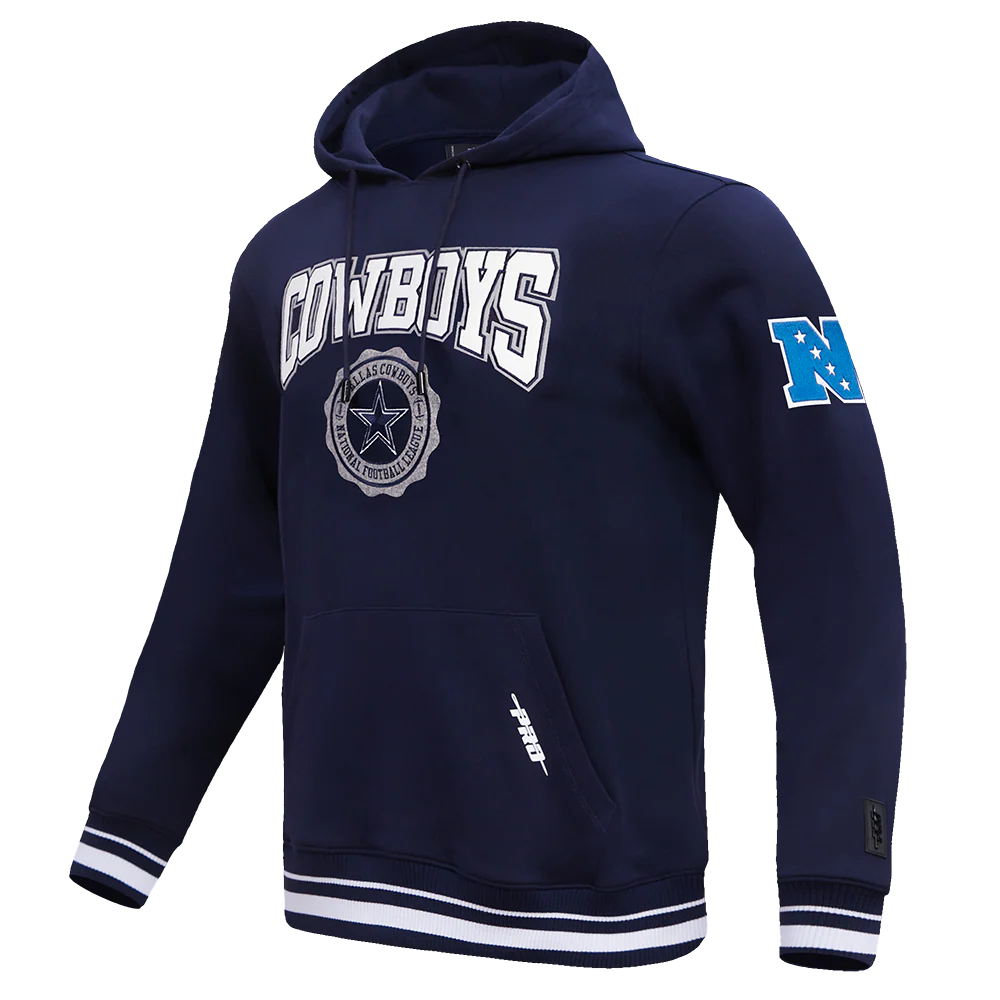 NFL DALLAS COWBOYS CREST EMBLEM RIB FLC PO HOODIE (MIDNIGHT NAVY) - Image 2
