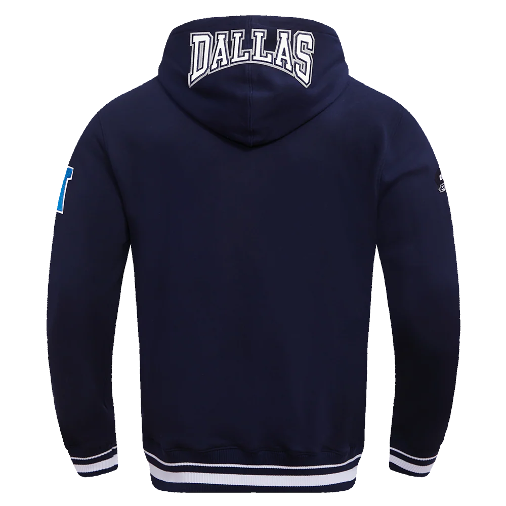 NFL DALLAS COWBOYS CREST EMBLEM RIB FLC PO HOODIE (MIDNIGHT NAVY) - Image 4