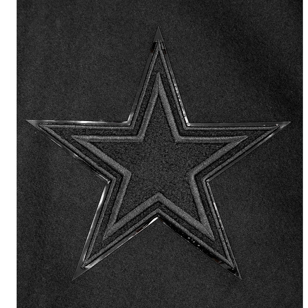 NFL DALLAS COWBOYS TRIPLE BLACK WOOL MEN'S VARSITY JACKET (BLACK) - Image 10