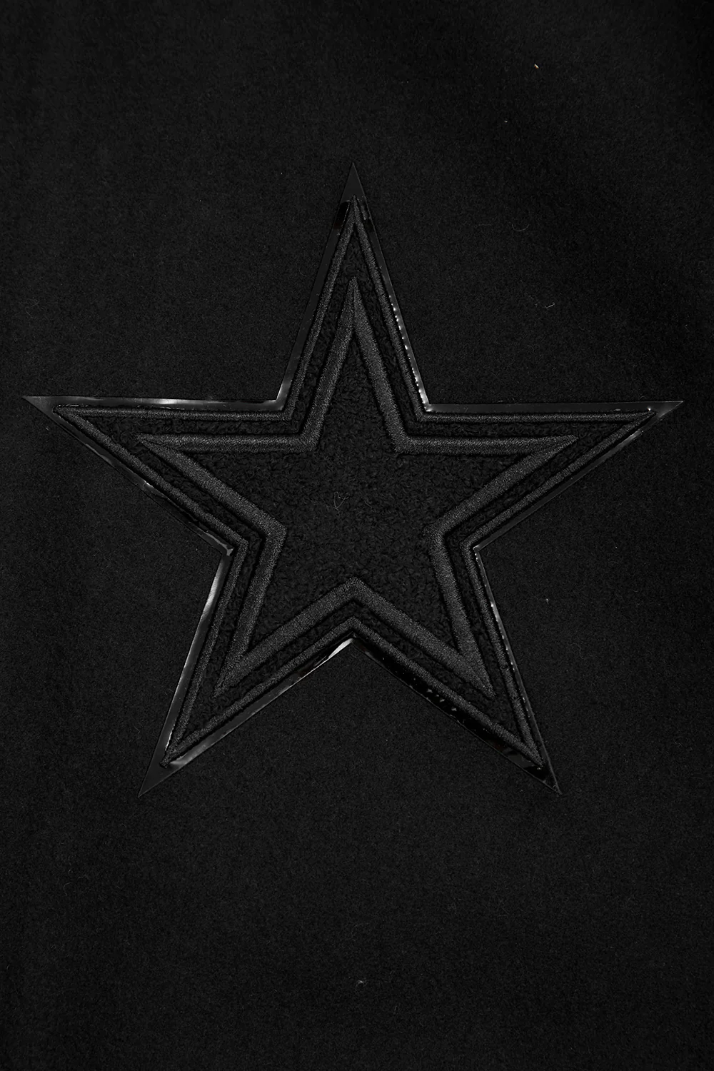 NFL DALLAS COWBOYS TRIPLE BLACK WOOL MEN'S VARSITY JACKET (BLACK) - Image 14