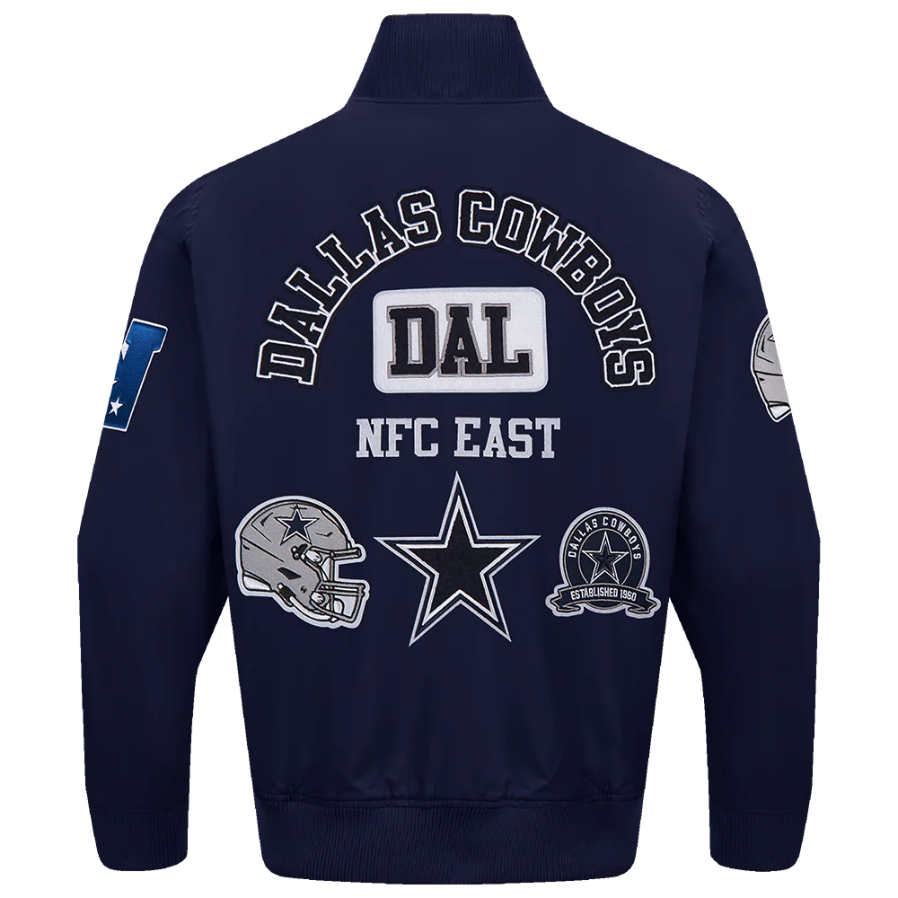 NFL DALLAS COWBOYS AREA CODE M TWILL JACKET (MIDNIGHT NAVY) - Image 2