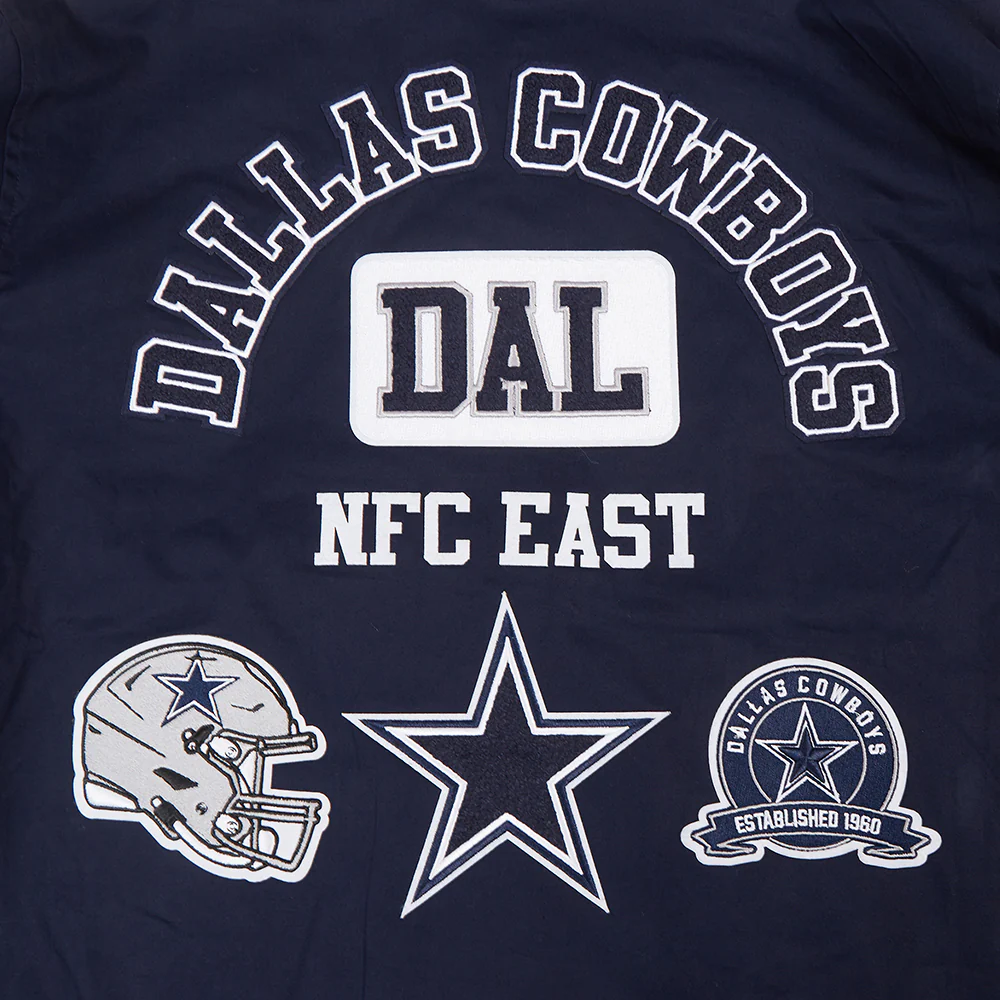 NFL DALLAS COWBOYS AREA CODE M TWILL JACKET (MIDNIGHT NAVY) - Image 5