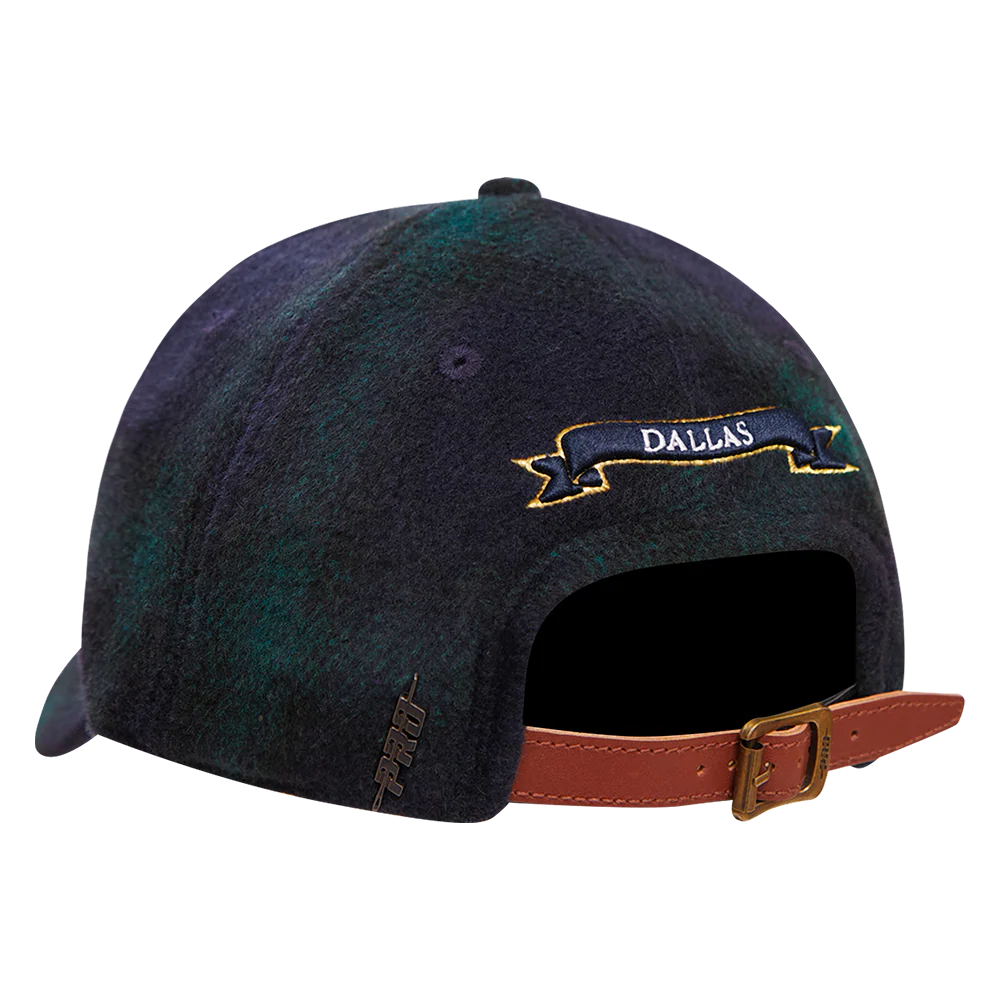 NFL DALLAS COWBOYS PRO PREP PLAID DAD HAT (FOREST GREEN/MIDNIGHT NAVY) - Image 4