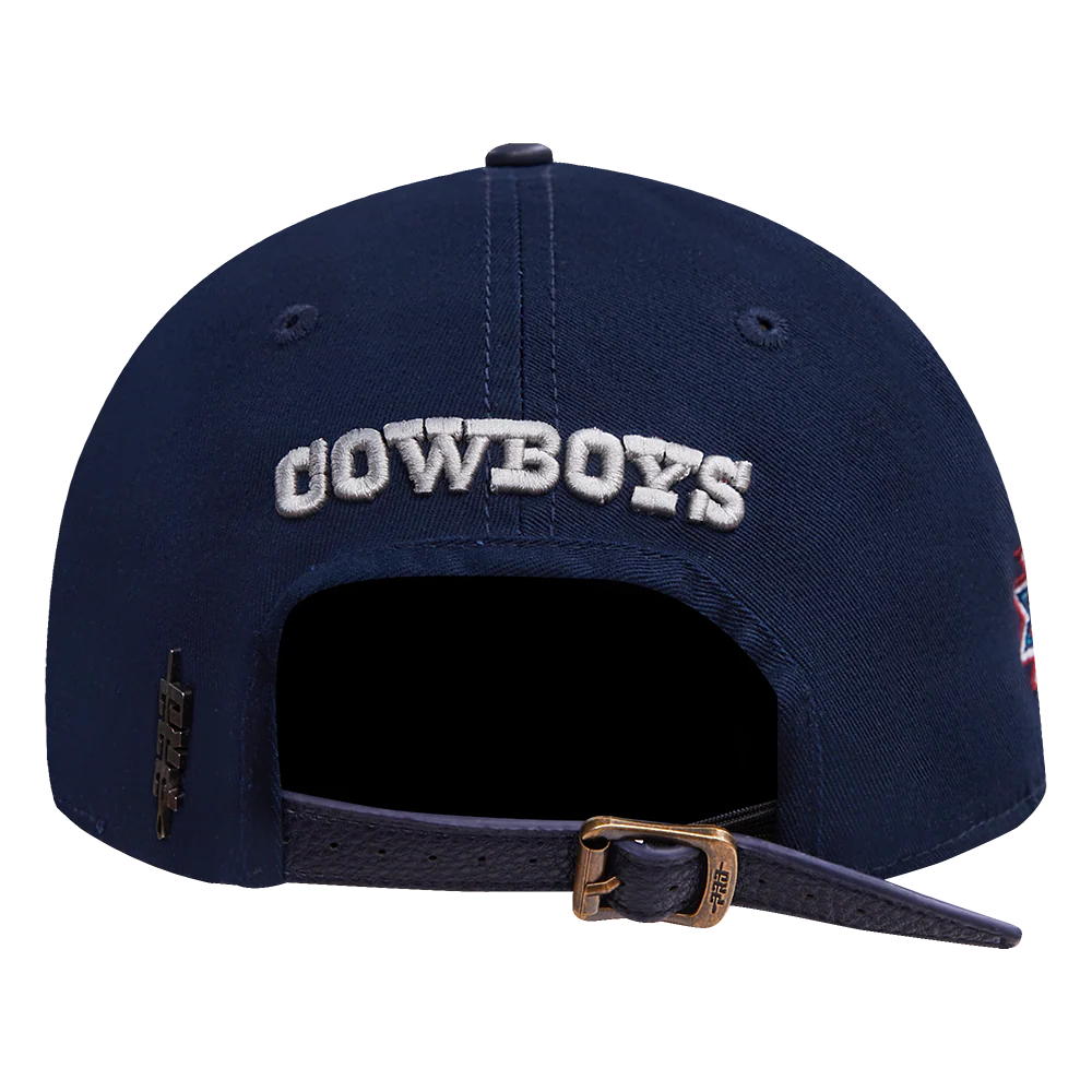 NFL DALLAS COWBOYS OLD ENGLISH MEN'S DAD HAT (MIDNIGHT NAVY) - Image 5