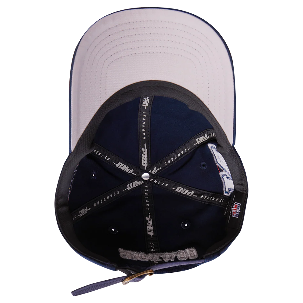 NFL DALLAS COWBOYS OLD ENGLISH MEN'S DAD HAT (MIDNIGHT NAVY) - Image 6
