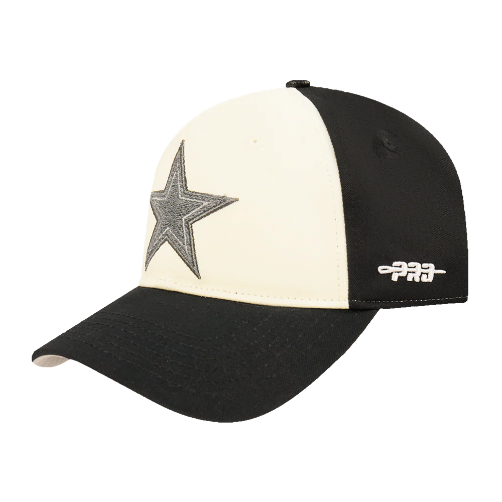 NFL DALLAS COWBOYS REVERSE FRENCH TERRY DAD HAT (EGGSHELL/ BLACK) - Image 2