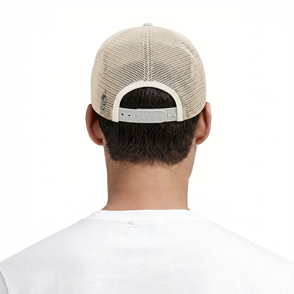 NFL DALLAS COWBOYS STACKS 2 TONE WORDMARK PINCH FRONT TRUCKER (MIDNIGHT NAVY/GRAY) - Image 2