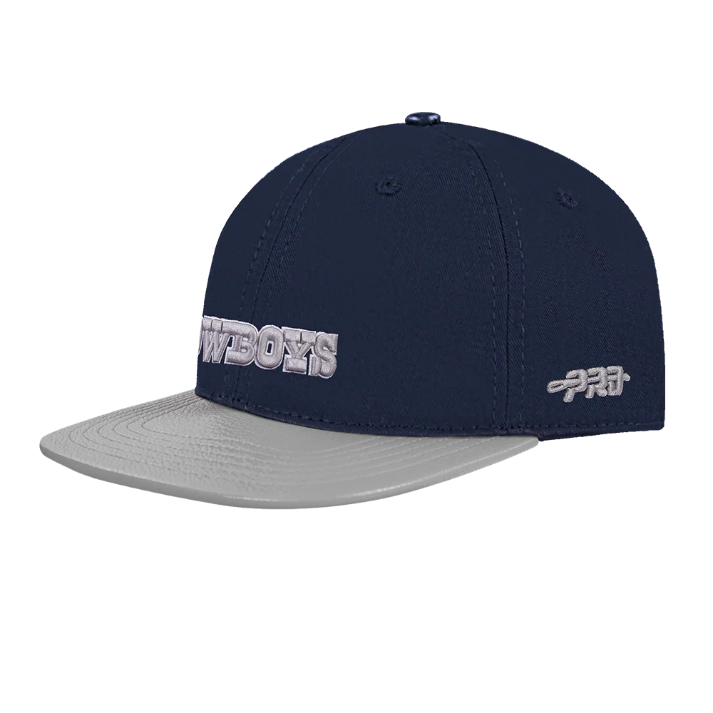 NFL DALLAS COWBOYS WORDMARK 2 TONE SNAPBACK (GRAY/MIDNIGHT NAVY) - Image 4