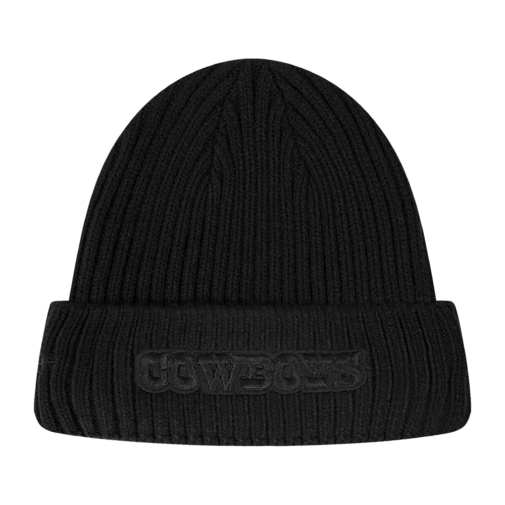 NFL DALLAS COWBOYS WASHED VANGUARD UNLINED PRO BEANIE CUFFED (BLACK) - Image 2