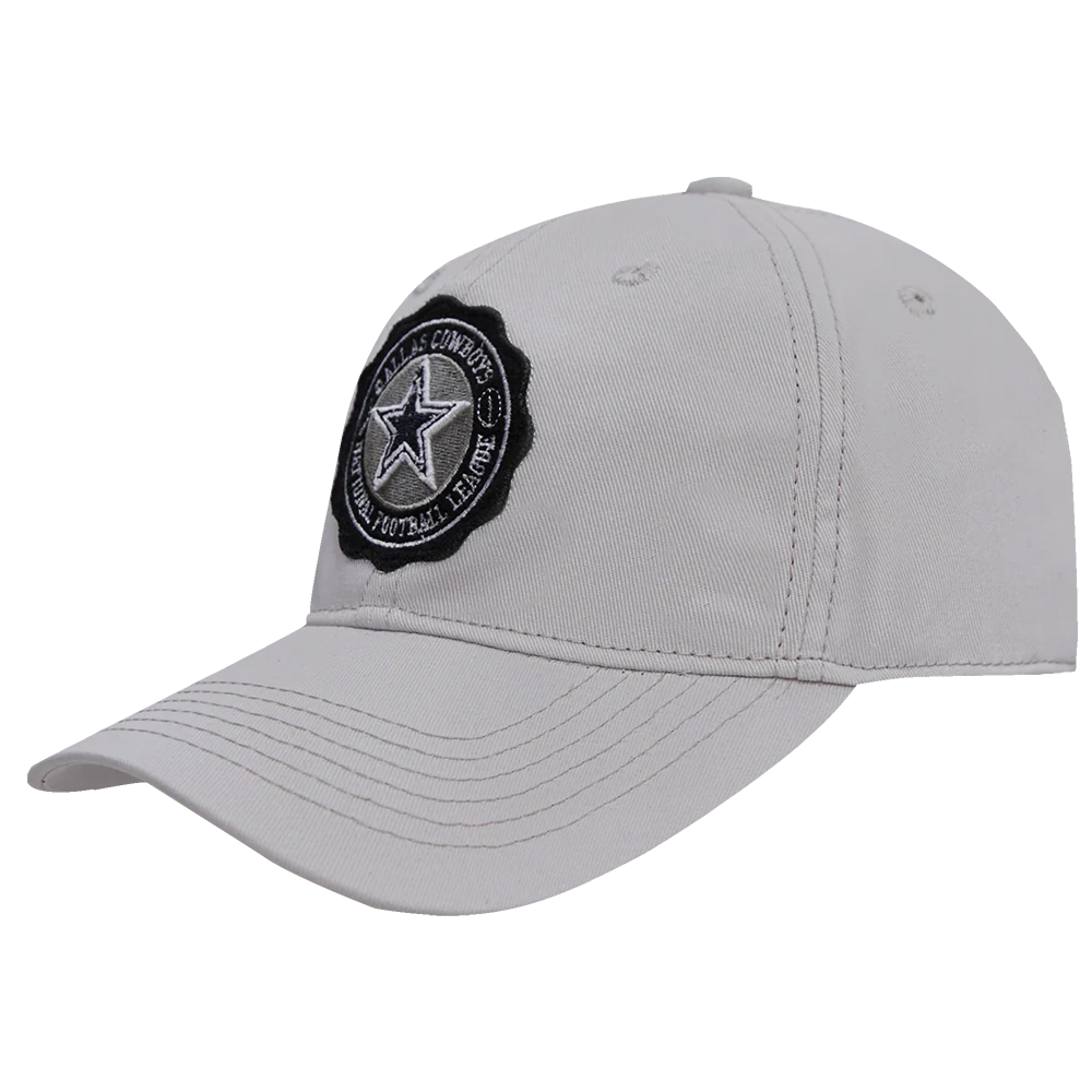 NFL DALLAS COWBOYS CREST EMBLEM DAD HAT (GRAY) - Image 3