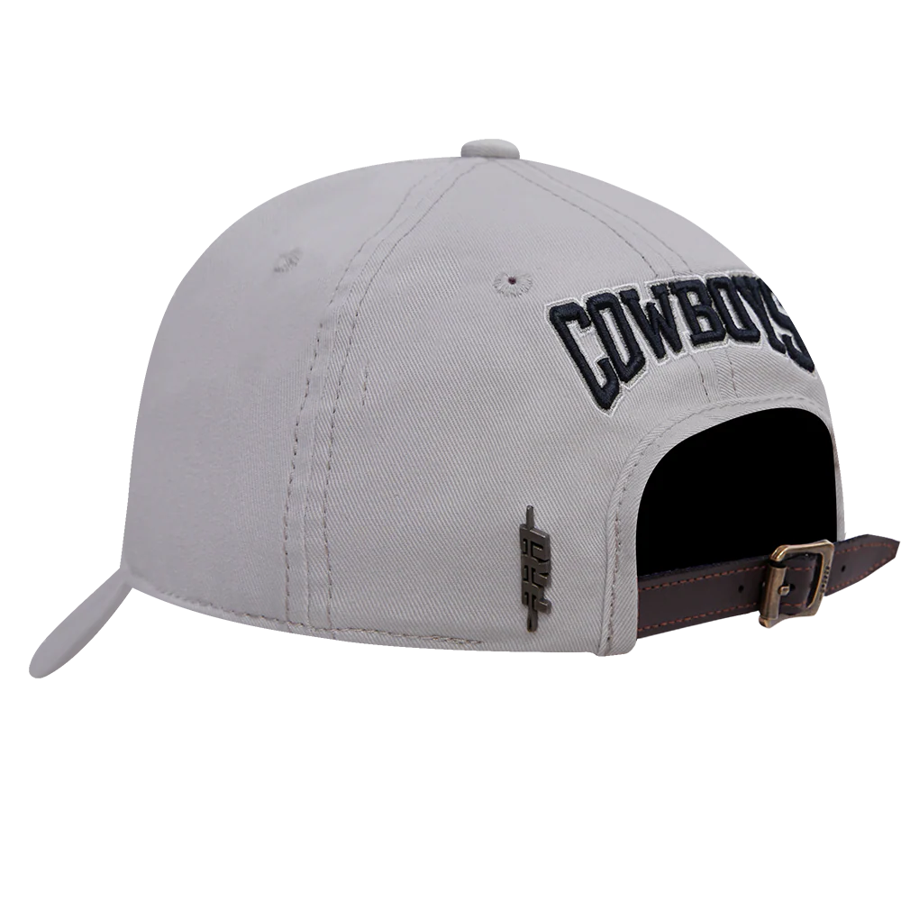 NFL DALLAS COWBOYS CREST EMBLEM DAD HAT (GRAY) - Image 4