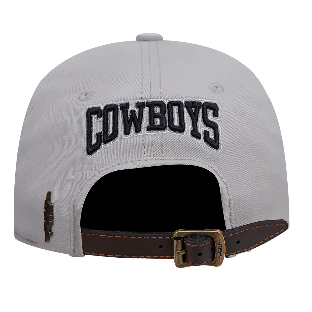 NFL DALLAS COWBOYS CREST EMBLEM DAD HAT (GRAY) - Image 5