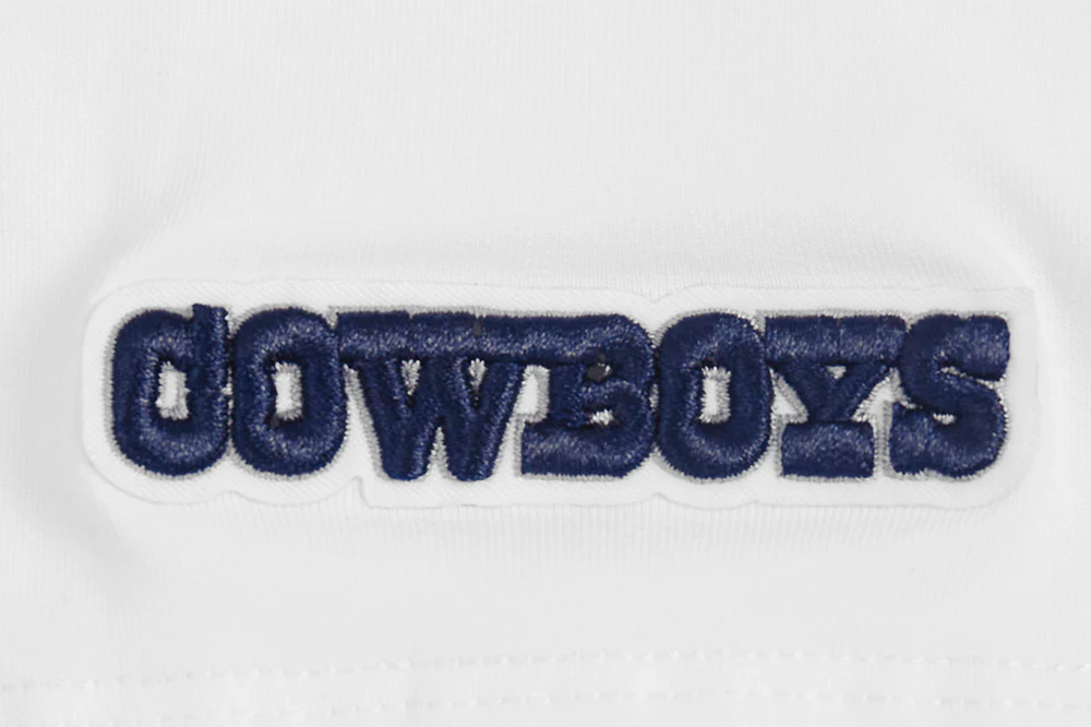 NFL DALLAS COWBOYS SCRIPT TAIL WOMEN'S SINGLE JERSEY BOXY TEE (WHITE) - Image 6