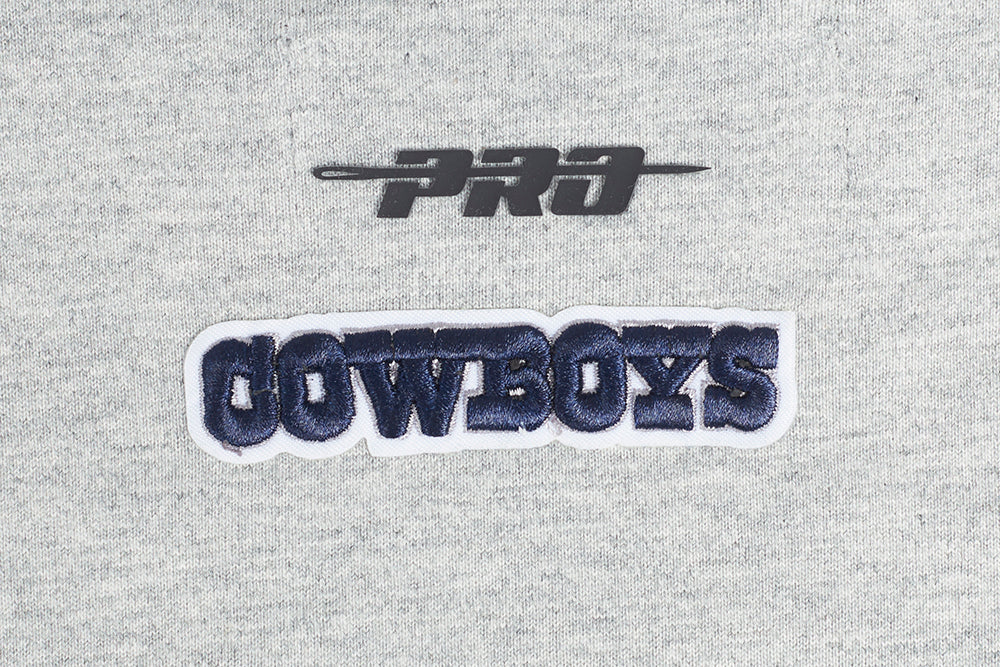 NFL DALLAS COWBOYS SCRIPT TAIL WOMEN'S BOYFRIEND TEE (HEATHER GREY) - Image 6