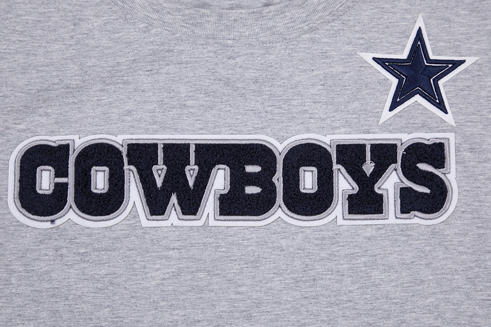 NFL DALLAS COWBOYS CLASSIC SHORT SLEEVE WOMEN'S SLIM FIT TEE (HEATHER GREY) - Image 6
