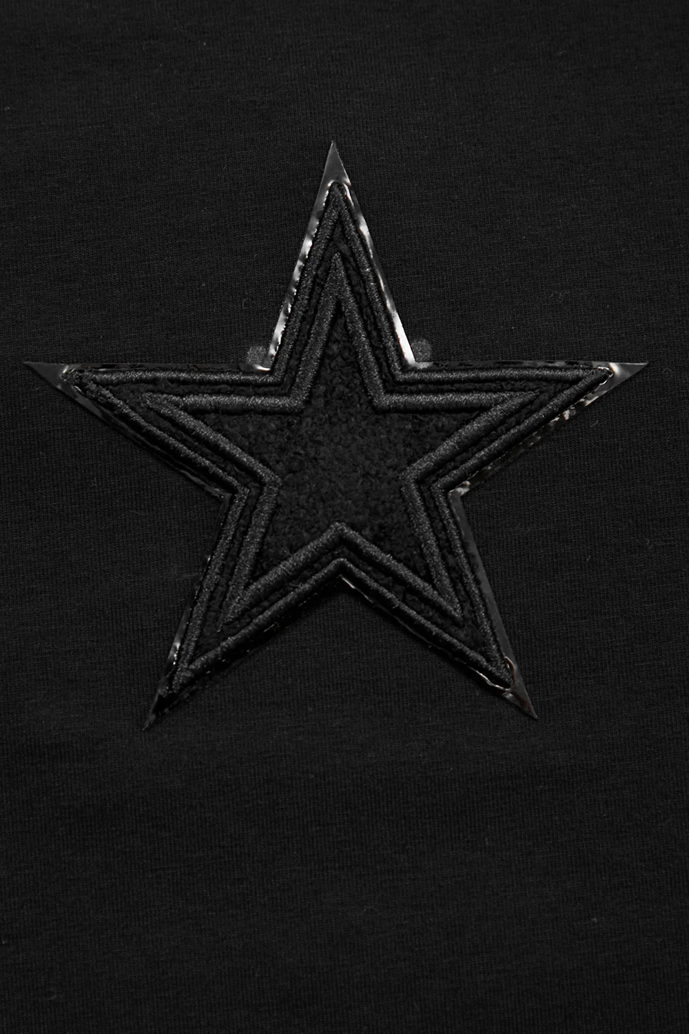 NFL DALLAS COWBOYS TRIPLE BLACK WOMEN'S BOXY TEE (TRIPLE BLACK) - Image 6
