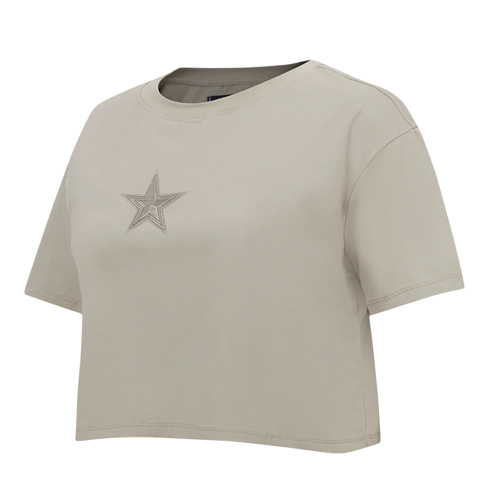 NFL DALLAS COWBOYS WINGSPAN WOMEN'S SJ BOXY TEE (TAUPE) - Image 4
