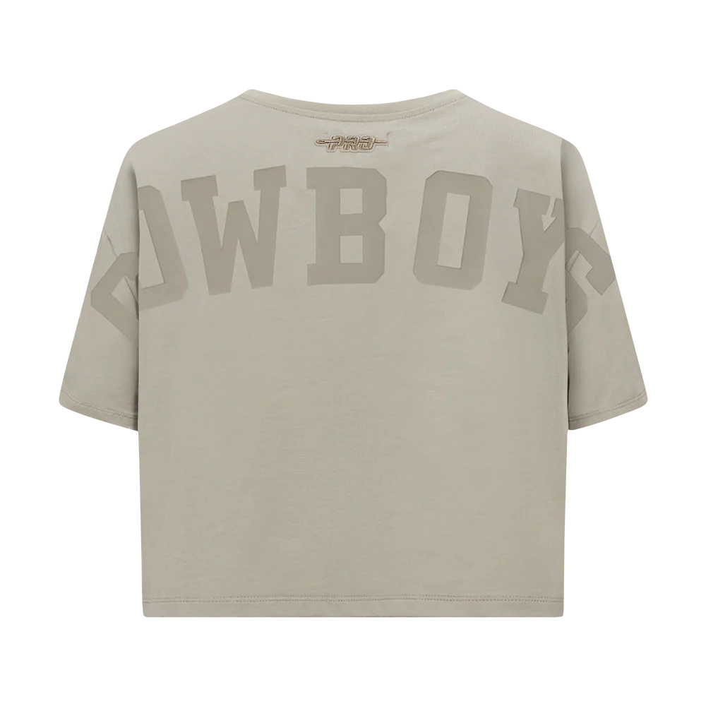 NFL DALLAS COWBOYS WINGSPAN WOMEN'S SJ BOXY TEE (TAUPE) - Image 5