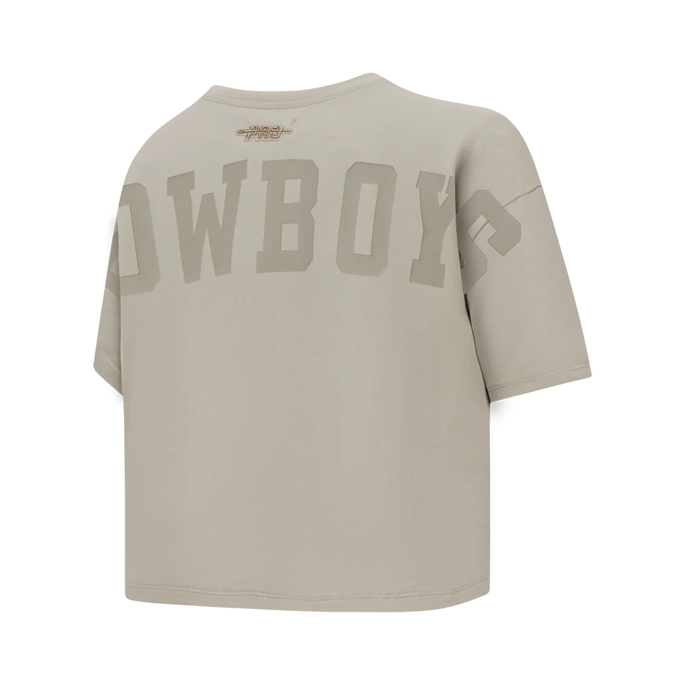 NFL DALLAS COWBOYS WINGSPAN WOMEN'S SJ BOXY TEE (TAUPE) - Image 6