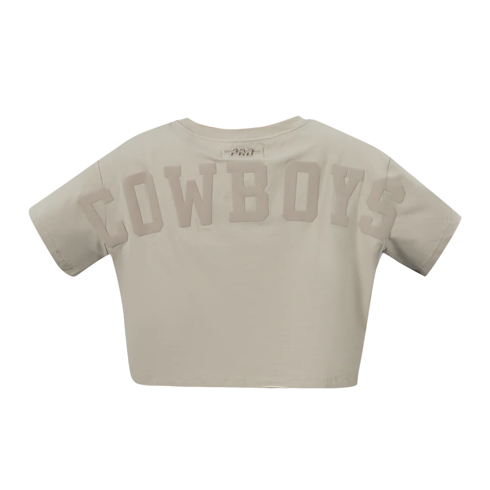 NFL DALLAS COWBOYS WINGSPAN WOMEN'S SJ BOXY TEE (TAUPE) - Image 7