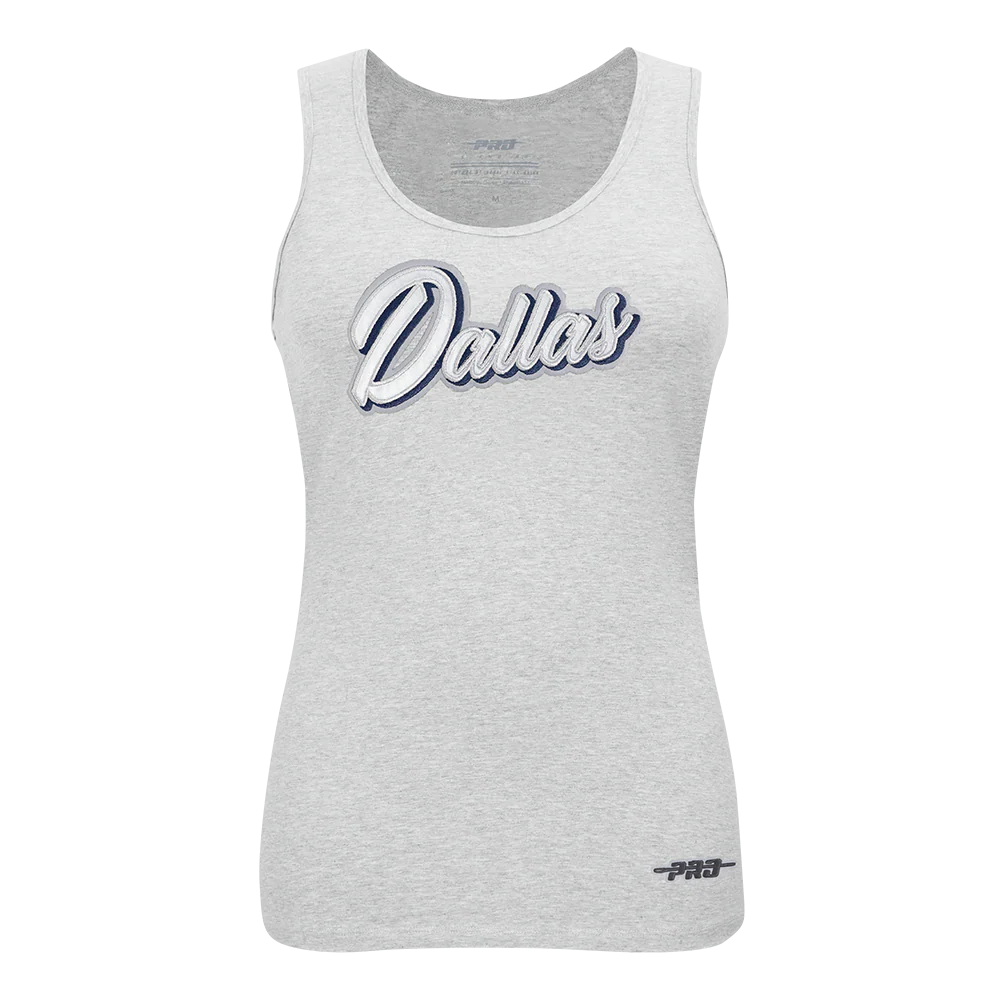NFL DALLAS COWBOYS SHEER INFLUENCE WOMEN'S RELAXED FIT RACERBACK (HEATHER GREY)