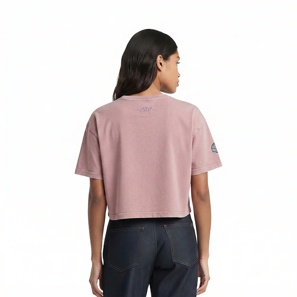 NFL DALLAS COWBOYS WASHED JEWELS WOMEN'S S/S BOXY TEE (WASHED MAUVE) - Image 2