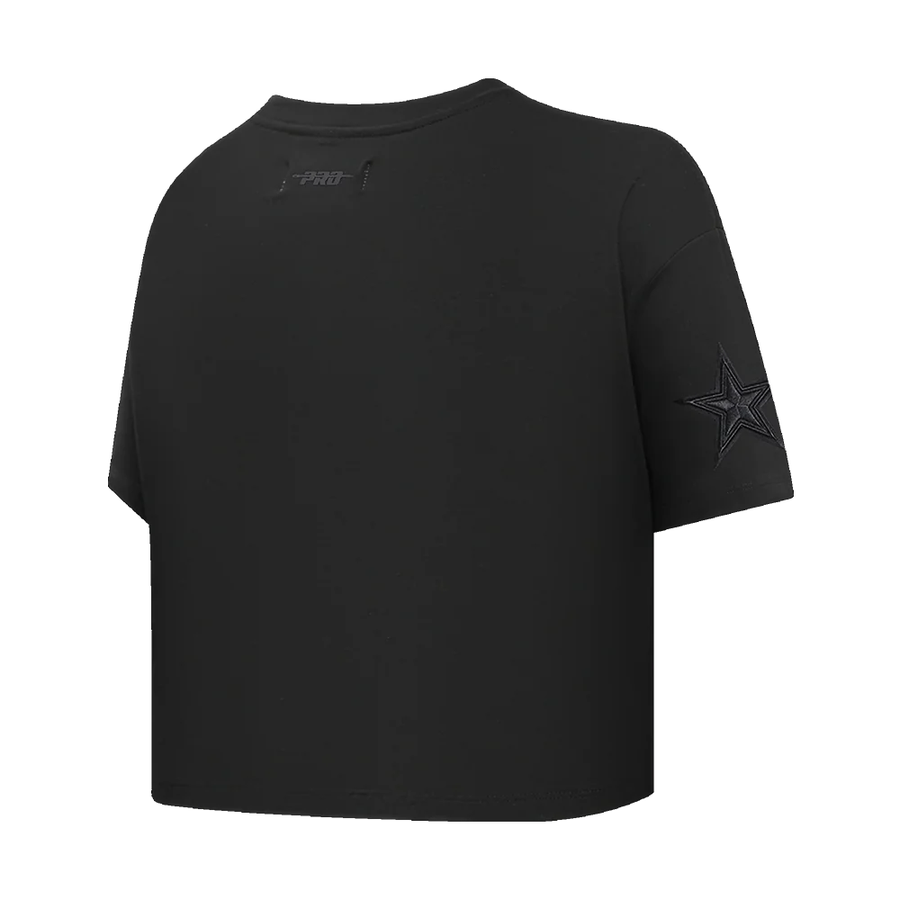 NFL DALLAS COWBOYS NEUTRAL WOMEN'S BOXY TEE (BLACK) - Image 3