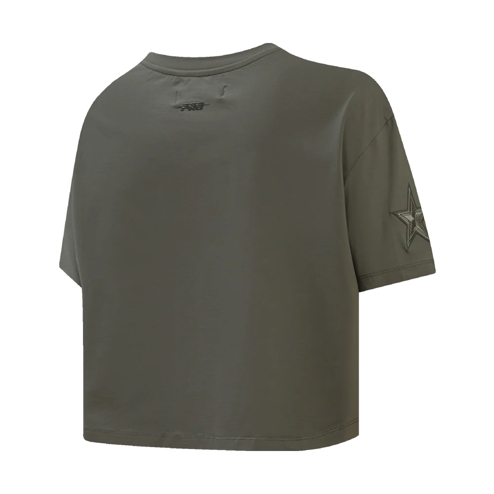 NFL DALLAS COWBOYS NEUTRAL SINGLE JERSEY BOXY TEE (DARK TAUPE) - Image 3