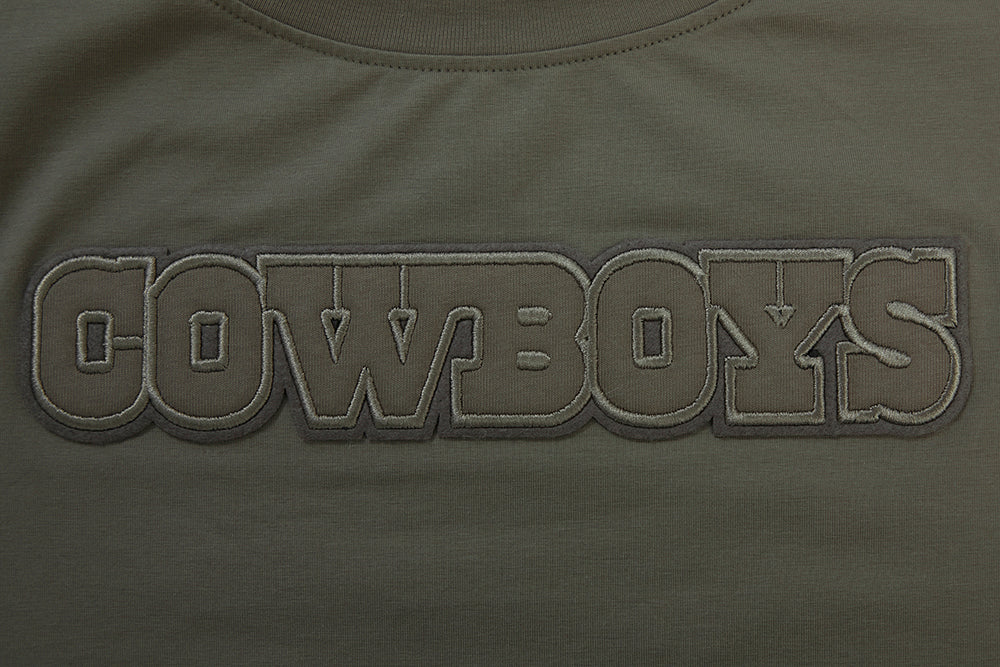 NFL DALLAS COWBOYS NEUTRAL SINGLE JERSEY BOXY TEE (DARK TAUPE) - Image 5