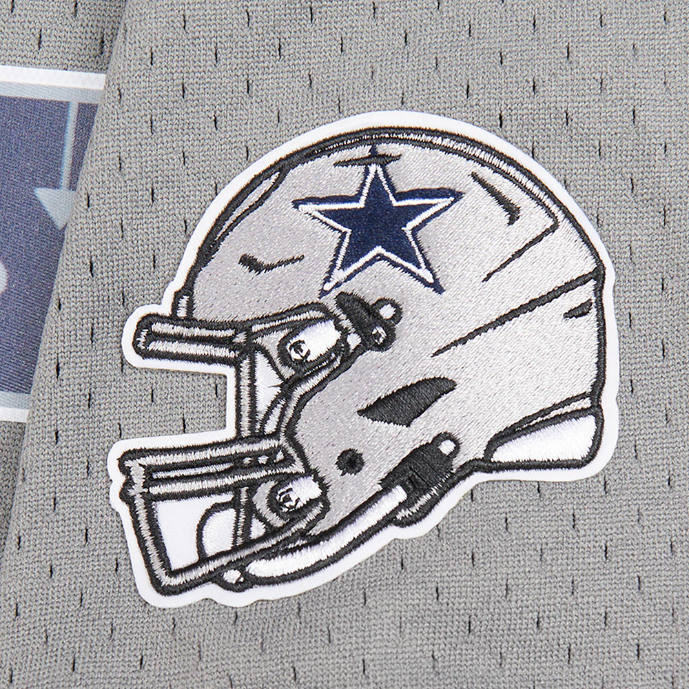 NFL DALLAS COWBOYS CLASSIC BIG BOYS SHORT SLEEVE MESH TEE (GRAY) - Image 6