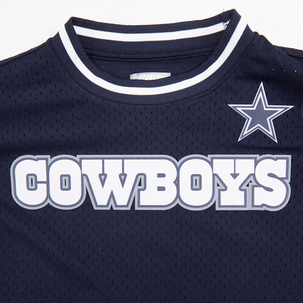 NFL DALLAS COWBOYS CLASSIC BIG BOYS SHORT SLEEVE MESH TEE (MIDNIGHT NAVY) - Image 5
