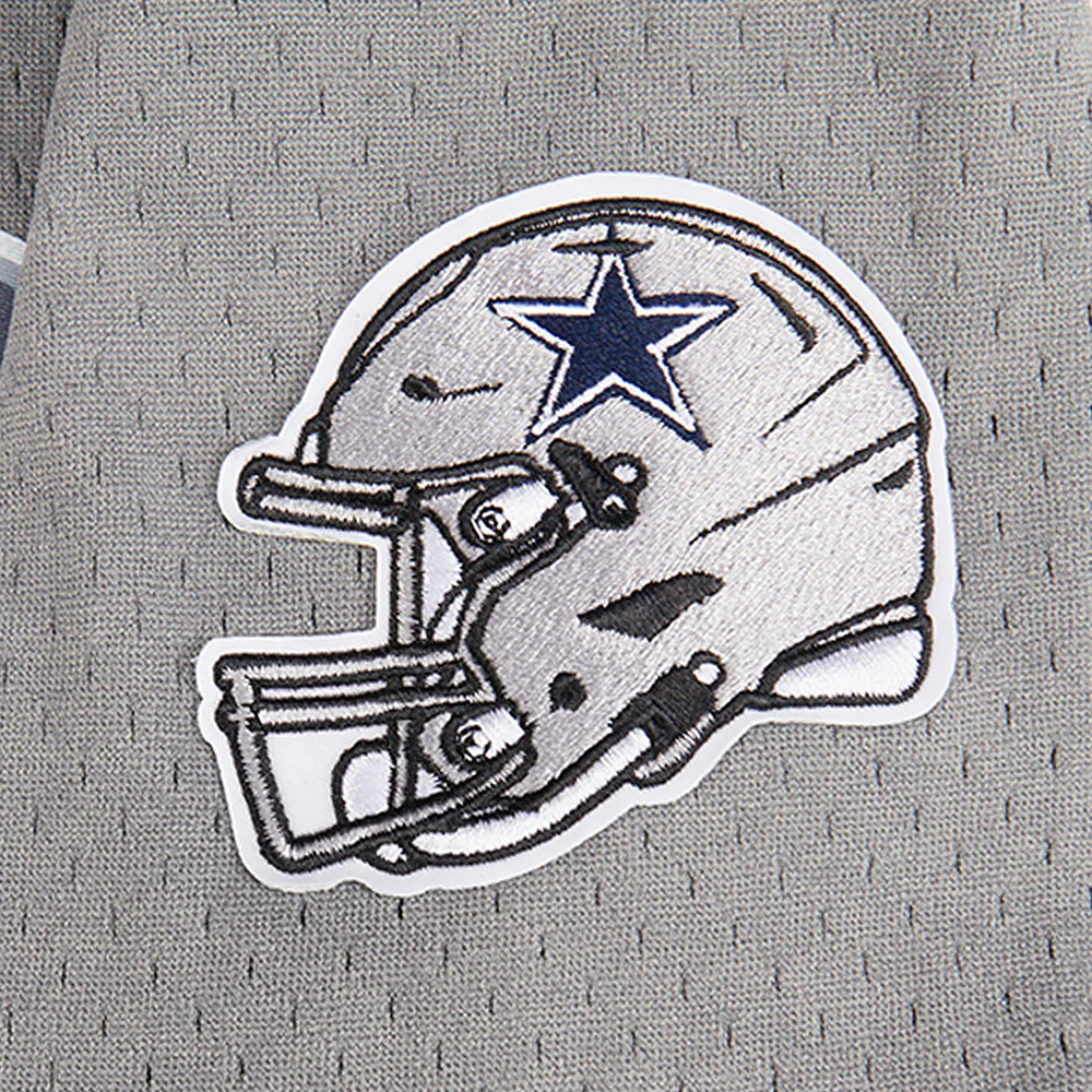 NFL DALLAS COWBOYS CLASSIC BIG BOYS MESH BUTTON DOWN SHIRT (GRAY) - Image 16