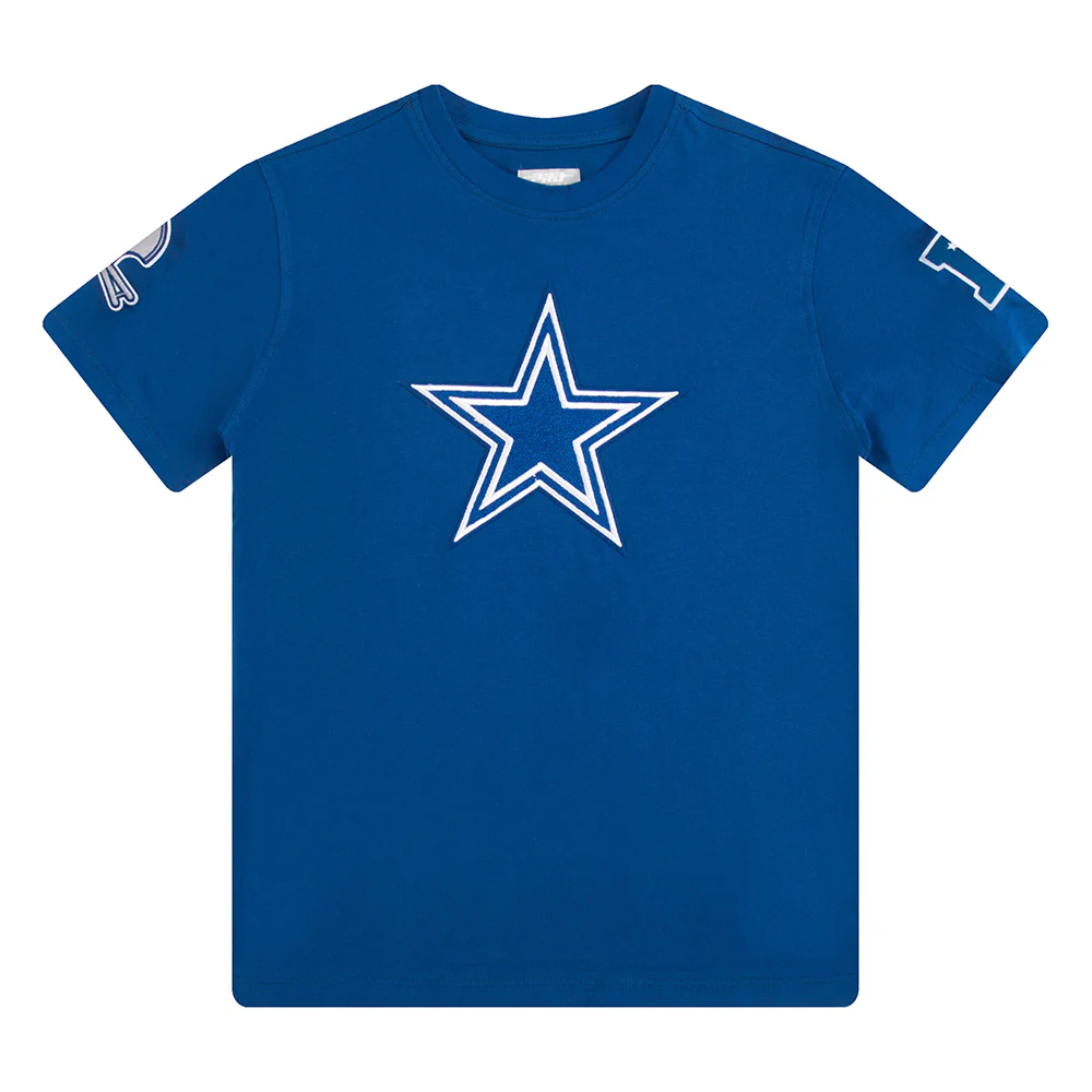 NFL DALLAS COWBOYS RETRO CLASSIC BIG BOYS SHORT SLEEVE TEE (DODGER BLUE)