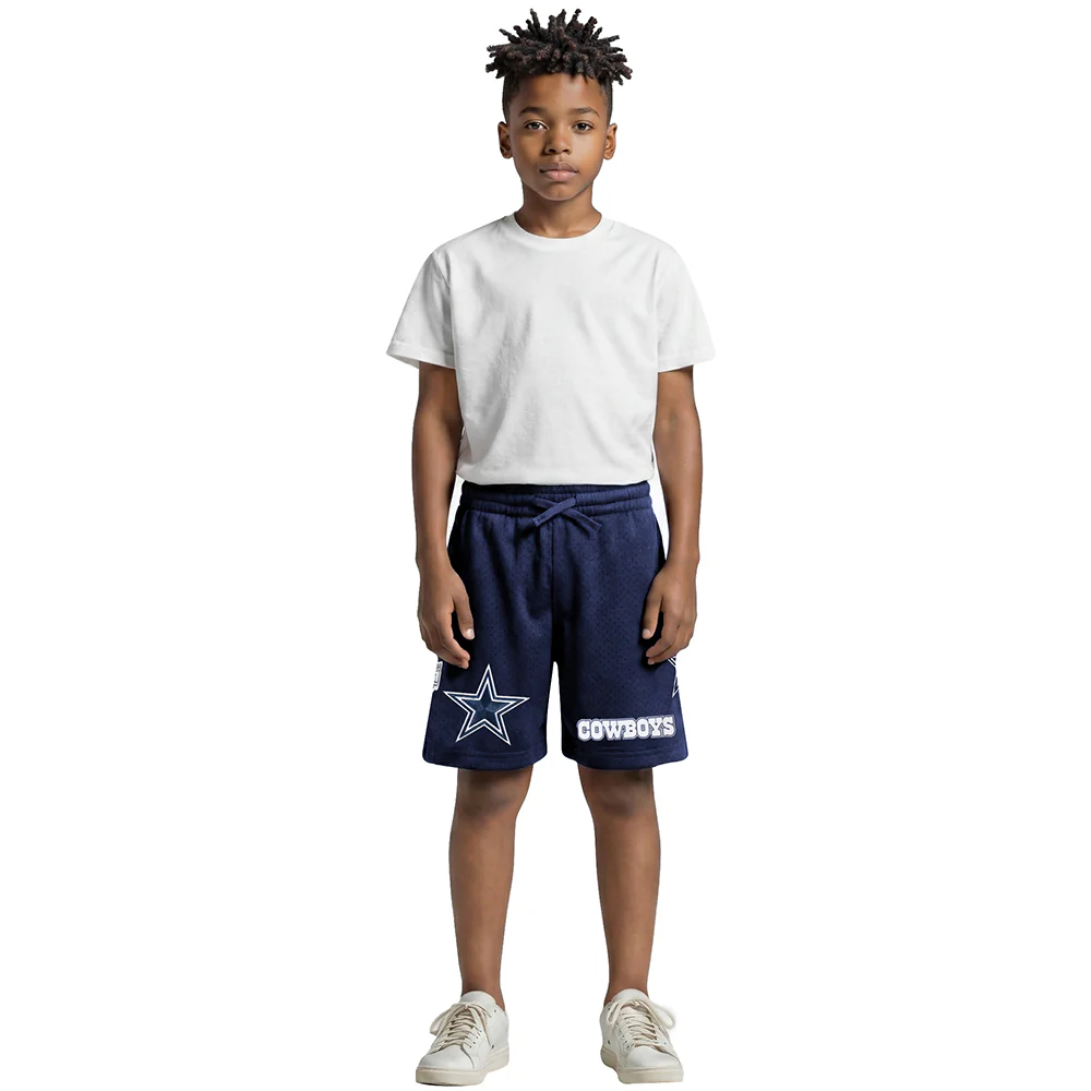 NFL DALLAS COWBOYS CLASSIC BIG BOY'S MESH SHORT (MIDNIGHT NAVY) - Image 3