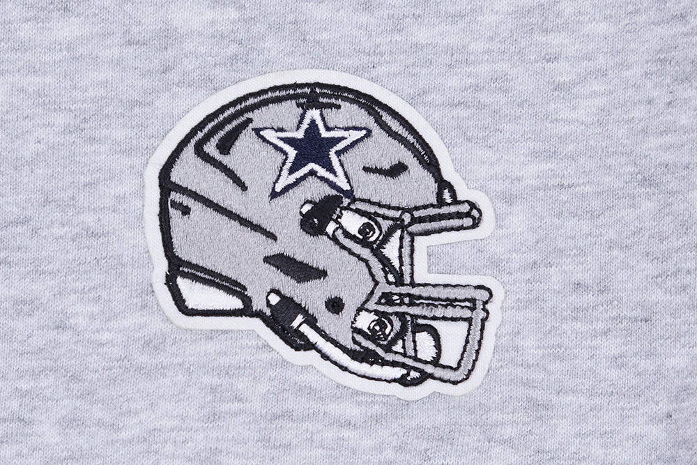 NFL DALLAS COWBOYS CLASSIC WOMEN'S FLC HOODIE DRESS (HEATHER GREY) - Image 7