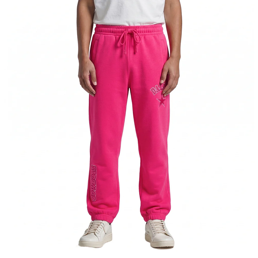 NFL DALLAS COWBOYS TRIPLE PINK BIG GIRLS FLEECE SWEATPANT (BEETROOT PURPLE)