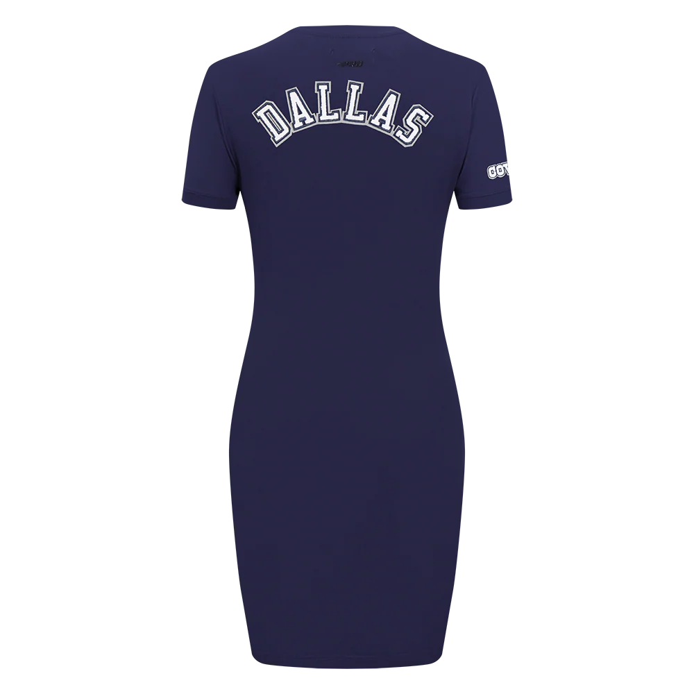 NFL DALLAS COWBOYS CLASSIC WOMEN'S BODYCON DRESS (MIDNIGHT NAVY) - Image 3