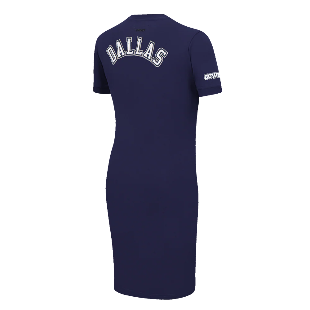 NFL DALLAS COWBOYS CLASSIC WOMEN'S BODYCON DRESS (MIDNIGHT NAVY) - Image 4