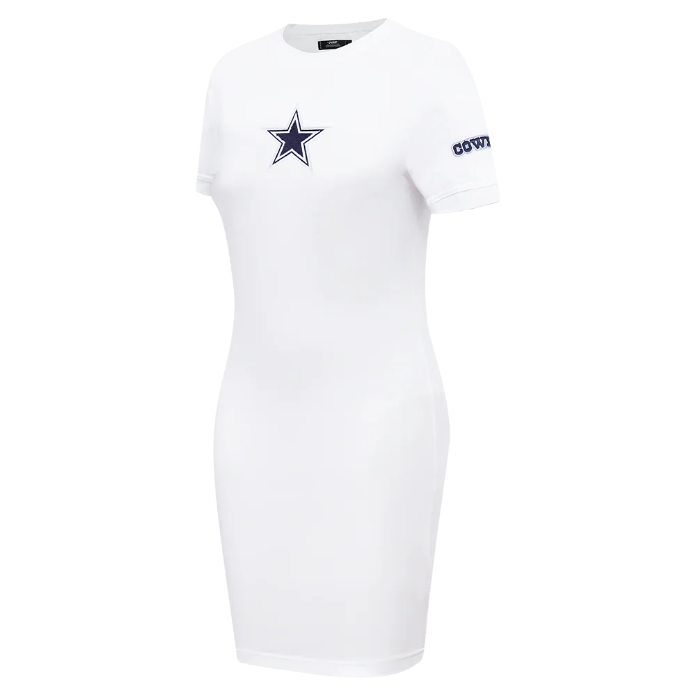 NFL DALLAS COWBOYS CLASSIC WOMEN'S BODYCON DRESS (WHITE) - Image 2